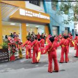 接待中宣部采访团莅临金狮贵宾会东亭社区相识智慧康养